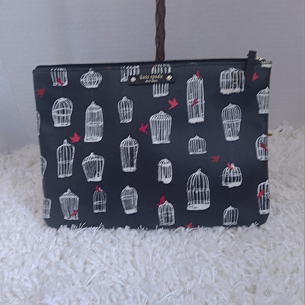 Kate Spade Jade drive bird cage pouch